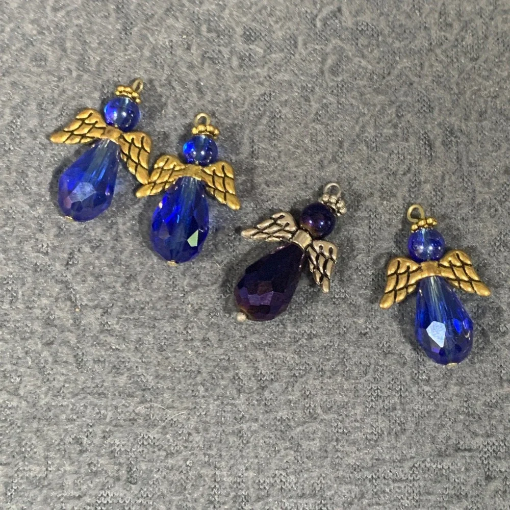 Angels Wings Charm Jewelry Making Lot Beaded Pendants Earrings Gold Silver‎ Bulk